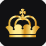 Crown with black background